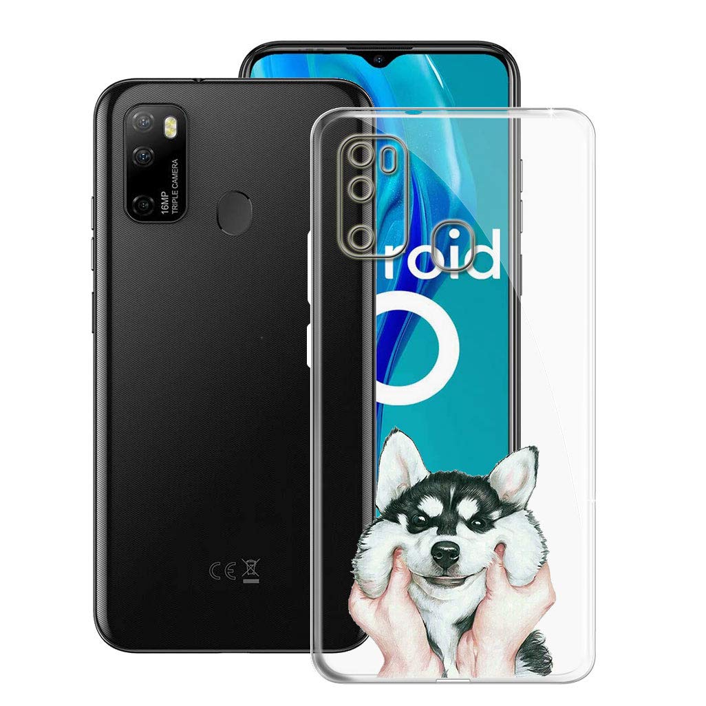 Ulefone Note 9P Case (6.52 Inch) - Transparent TPU Soft Silicone Phone Cover | Slim Anti-Scratch & Shockproof Protection | Cute Dog Design - Perfect for Daily Use, Outdoor Activities & Work