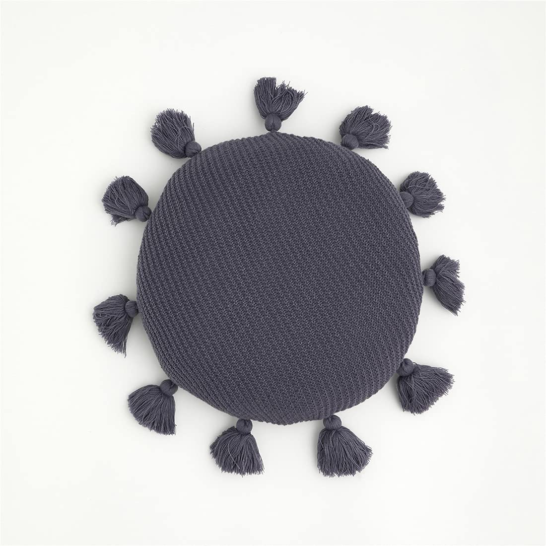 VCTOPS Decorative Round Fringe Throw Pillow with Inserts - 16