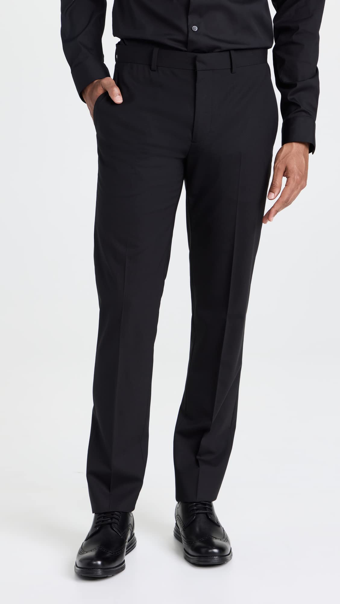 Theory Men's Mayer Stretch Wool Dress Pants - Comfortable & Stylish Office Wear for Business Professionals