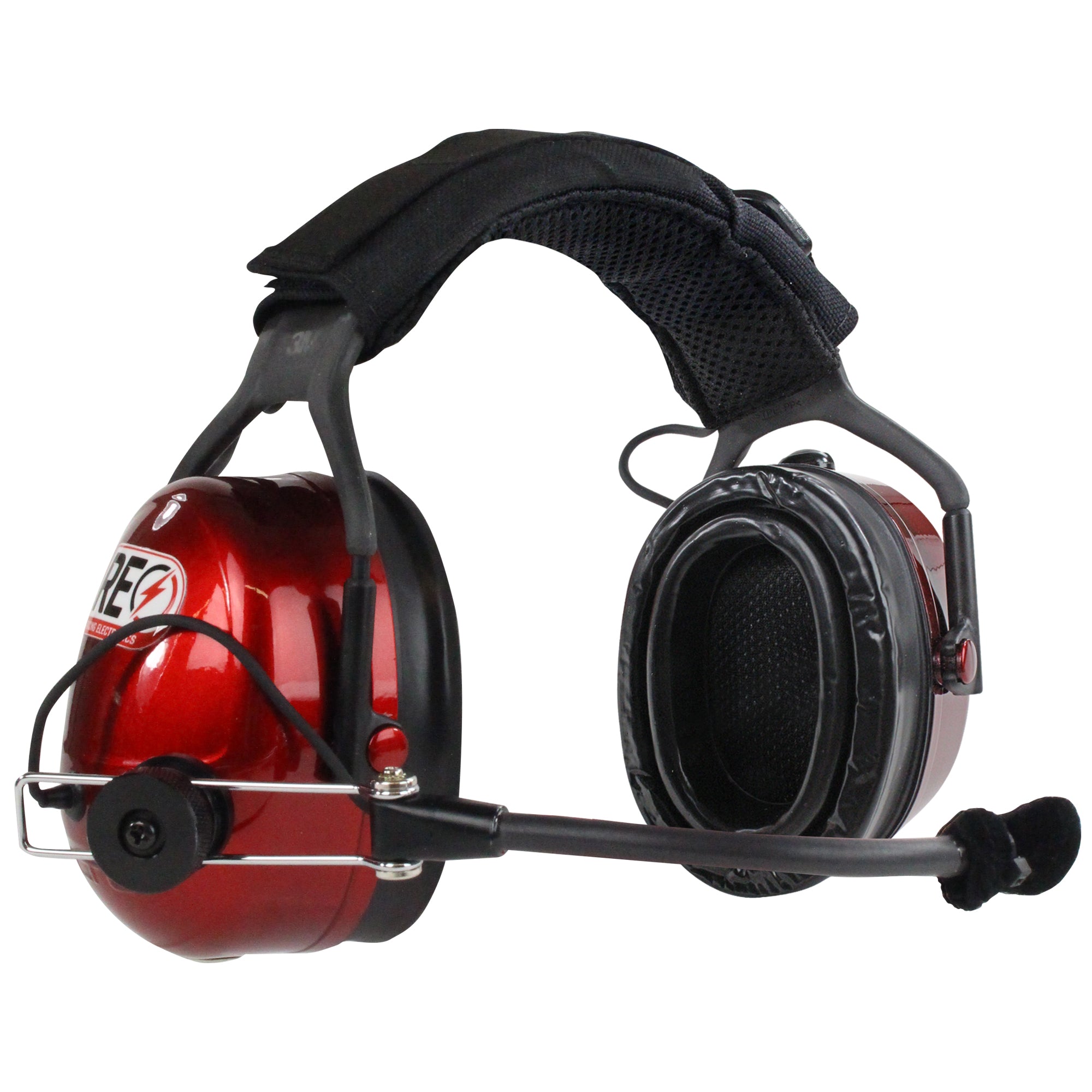 Premium 2-Way Communication Headset with 1 Talk & 1 Scanner Port - Over-the-Head Design in Platinum Plus - Ideal for Warehouse, Retail & Call Center Use