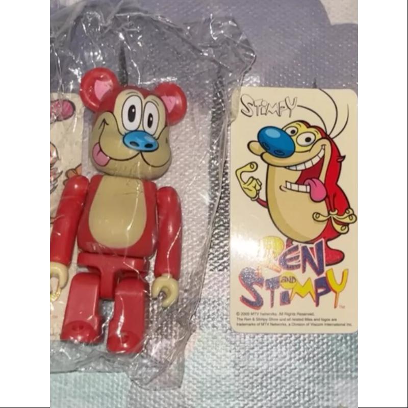 Bearbrick Series 18 HORROR STiMPY 100% Collectible Vinyl Art Toy - Limited Edition Japanese Designer Figure for Horror Fans & Anime Collectors - Perfect for Display, Gifts, and Pop Culture Enthusiasts