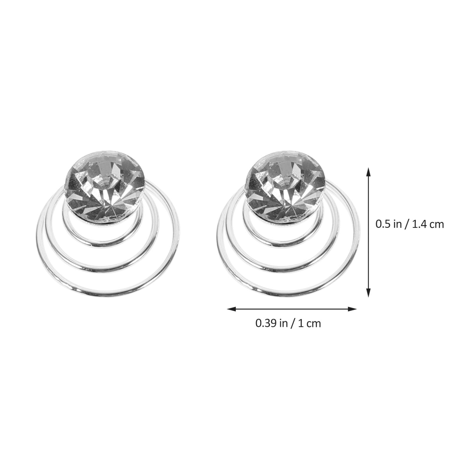 LALAFINA 12Pcs Rhinestone Spiral Hair Pins - Swirl Hair Clips, Twists & Coils for Women - Sparkling Diamond Hair Jewelry for Wedding, Prom, Party & Everyday Styling