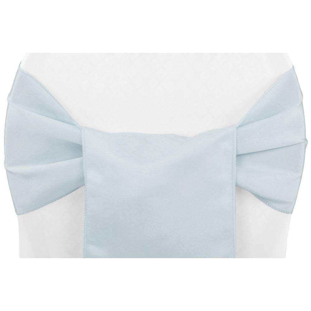 10-Piece Lamour Satin Chair Sash Set - 8