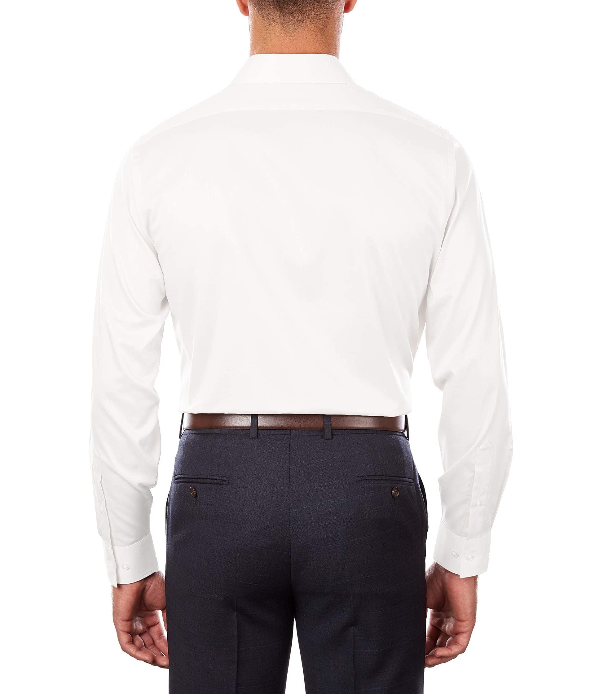 Van Heusen Men's Regular Fit Flex Collar Stretch Dress Shirt - Comfortable Business & Office Wear for Professional Occasions