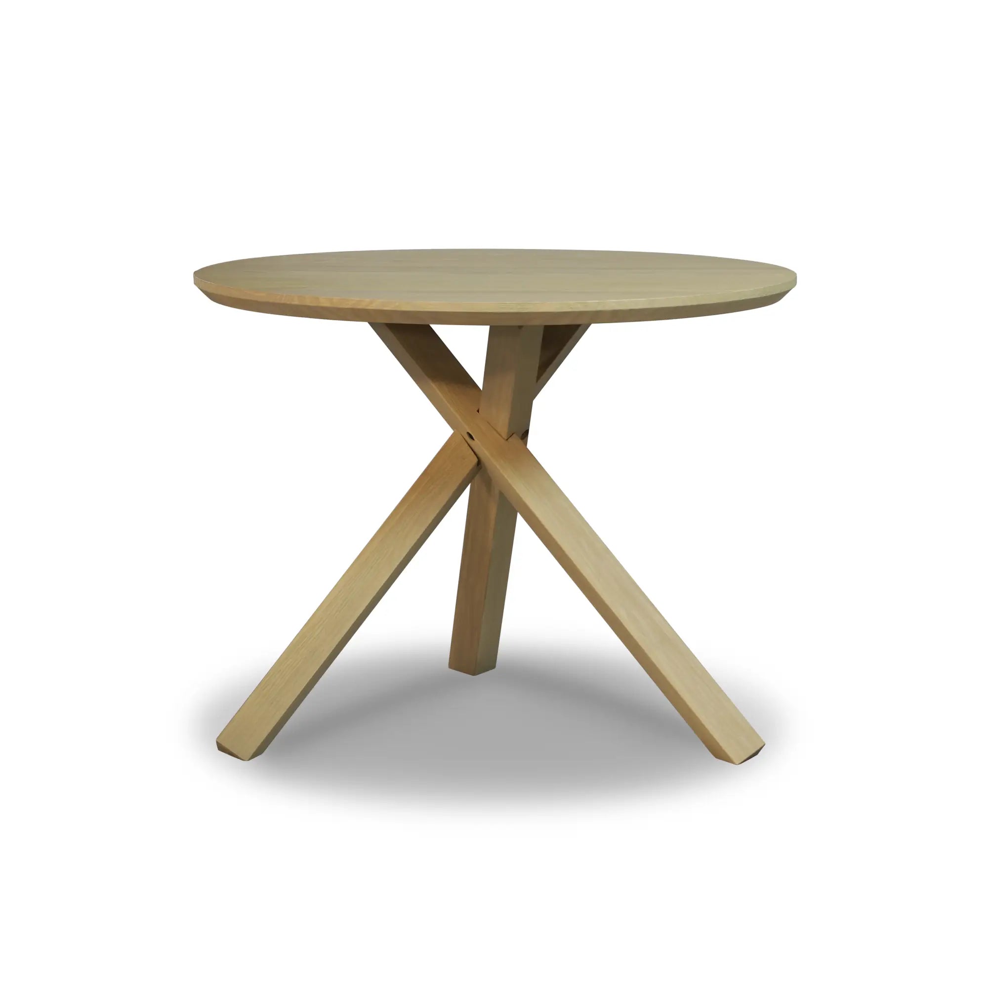 Stylish Cascais Round Dining Table - Modern Wooden Kitchen Table for 4-6 People | Perfect for Small Spaces, Breakfast Nooks & Cozy Family Meals