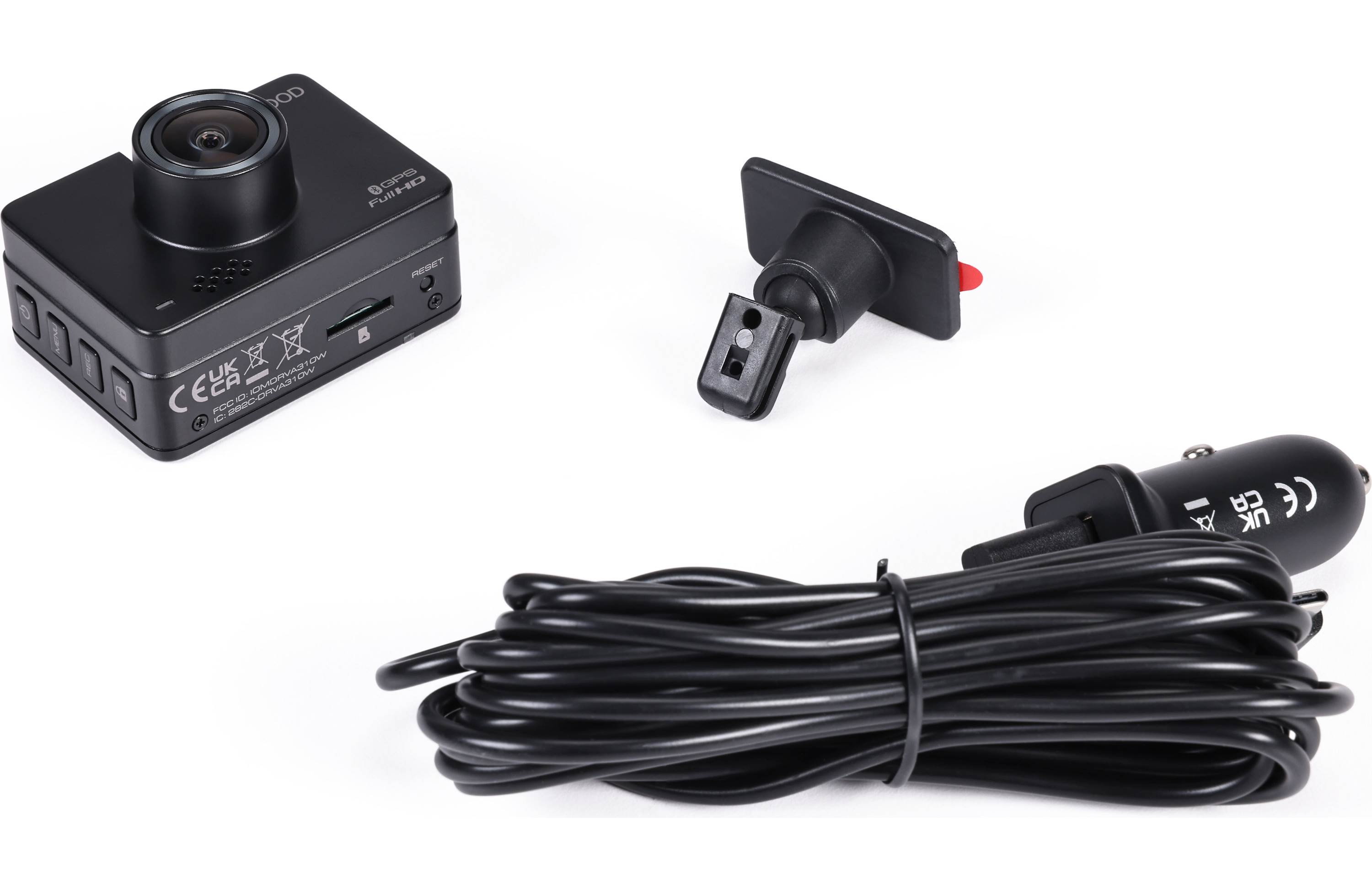 Kenwood DRV A310W HD Dash Cam with GPS & WiFi - Front View Car Camera for Safe Driving & Accident Recording | Perfect for Road Trips, Commuting & Fleet Vehicles