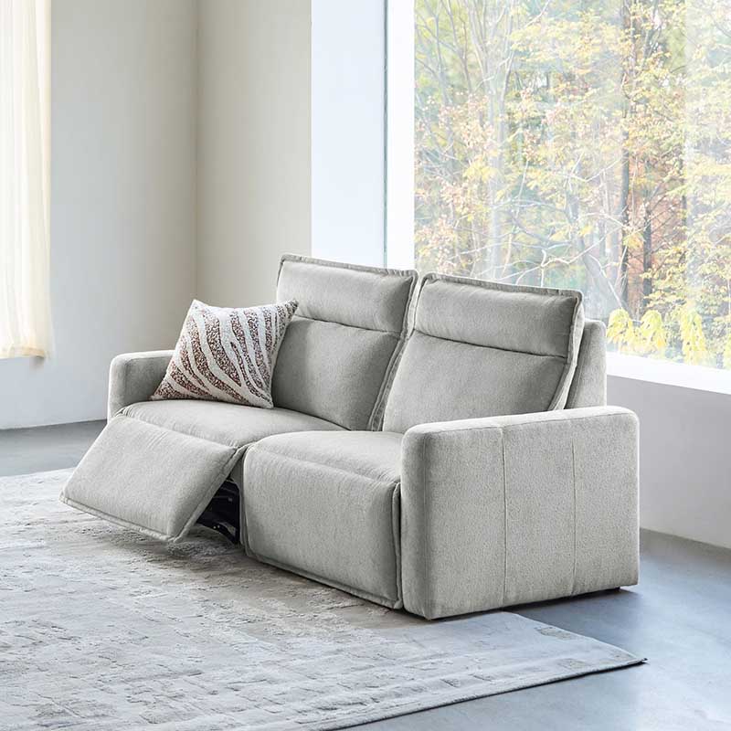Essentia Power Reclining Corner Sofa - Easy Care Fabric Sectional Couch with USB Charging for Living Room, Home Theater & Family Room Comfort