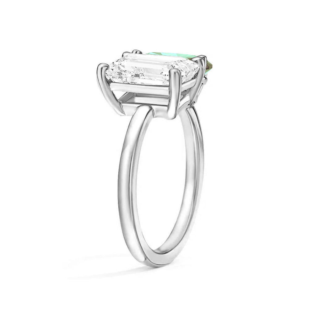 Personalized Toi et Moi Moissanite Birthstone Ring for Women - Custom Anniversary, Engagement & Wedding Gift - Perfect for Valentine's Day, Proposal & Romantic Occasions