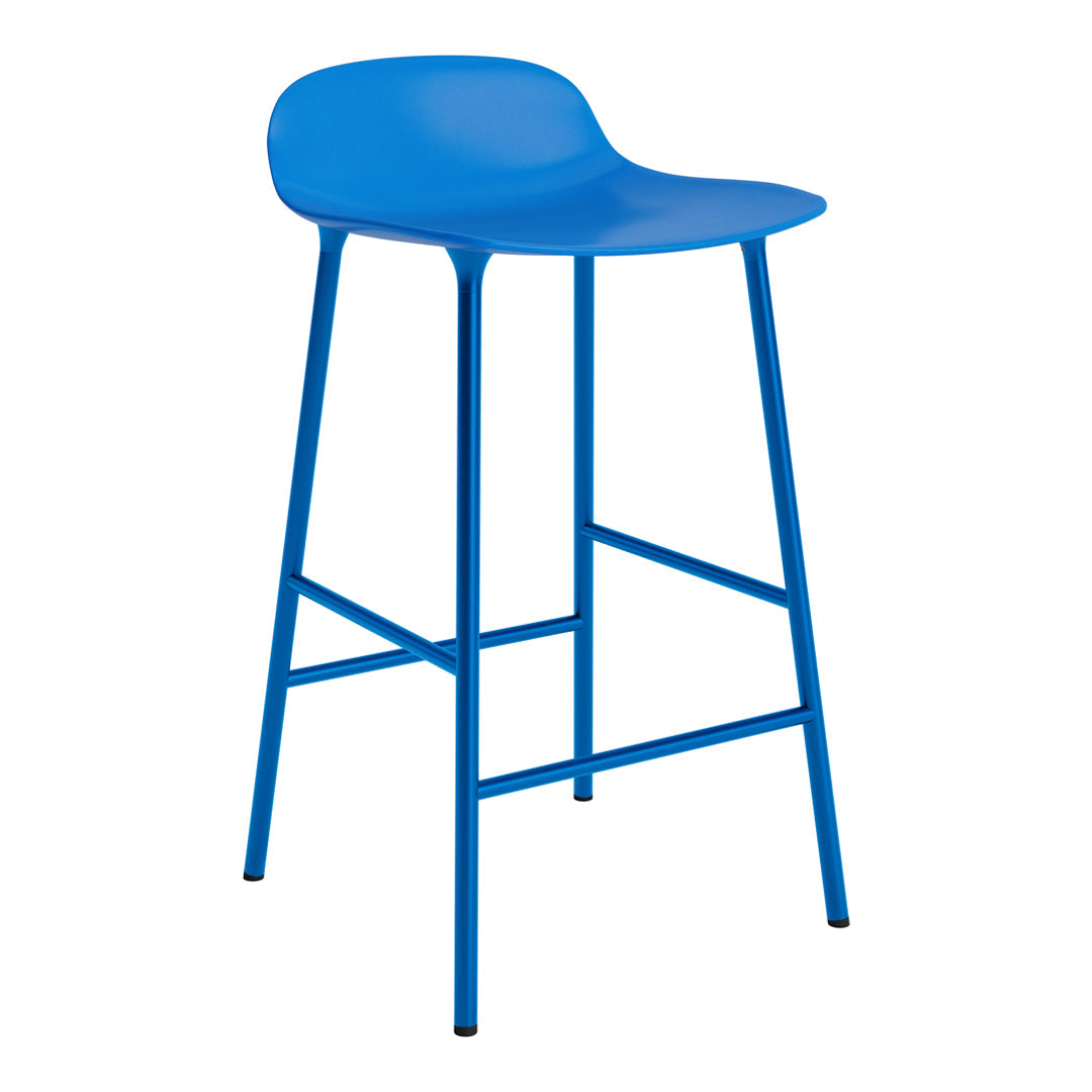 Modern Metal Leg Form Counter Stool - Bar Stool for Kitchen Island, Breakfast Nook & Home Decor