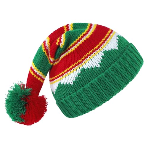 Christmas Stripe-green Hat Brim