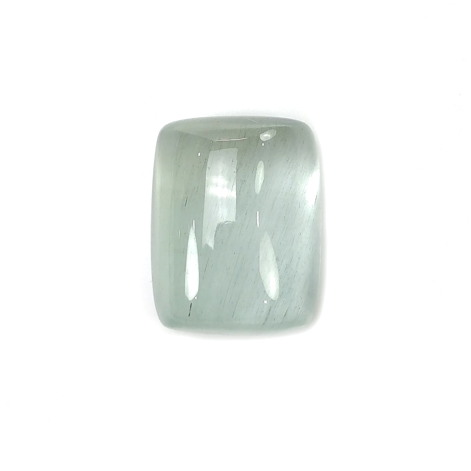 Natural Blue Aquamarine Gemstone Cabochon - 42.85cts Untreated Cushion Shape (23.5x18.5mm) for Jewelry Making, Rings & Pendants | Healing Crystal Collection