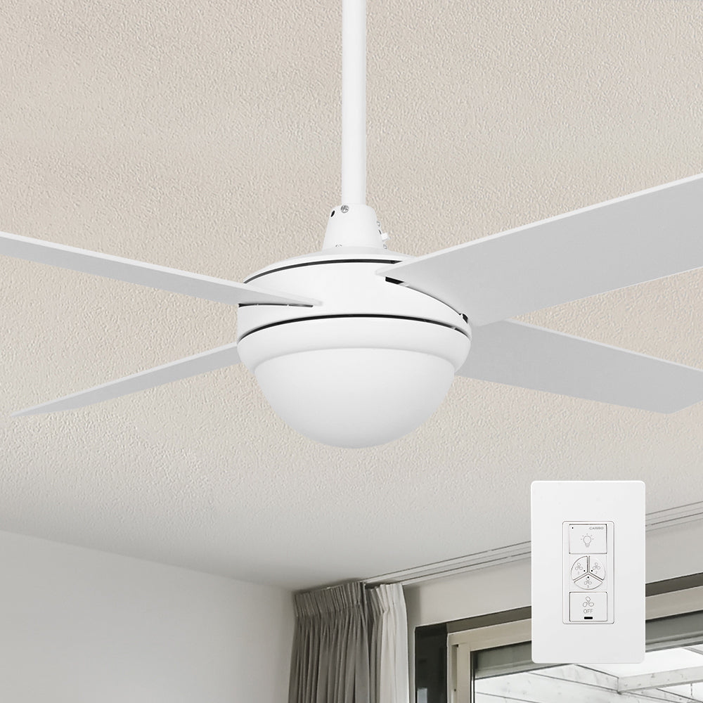 48 Inch Nova Modern Smart Ceiling Fan with LED Light - Remote Control, Energy Efficient, Quiet Operation for Bedroom, Living Room & Office