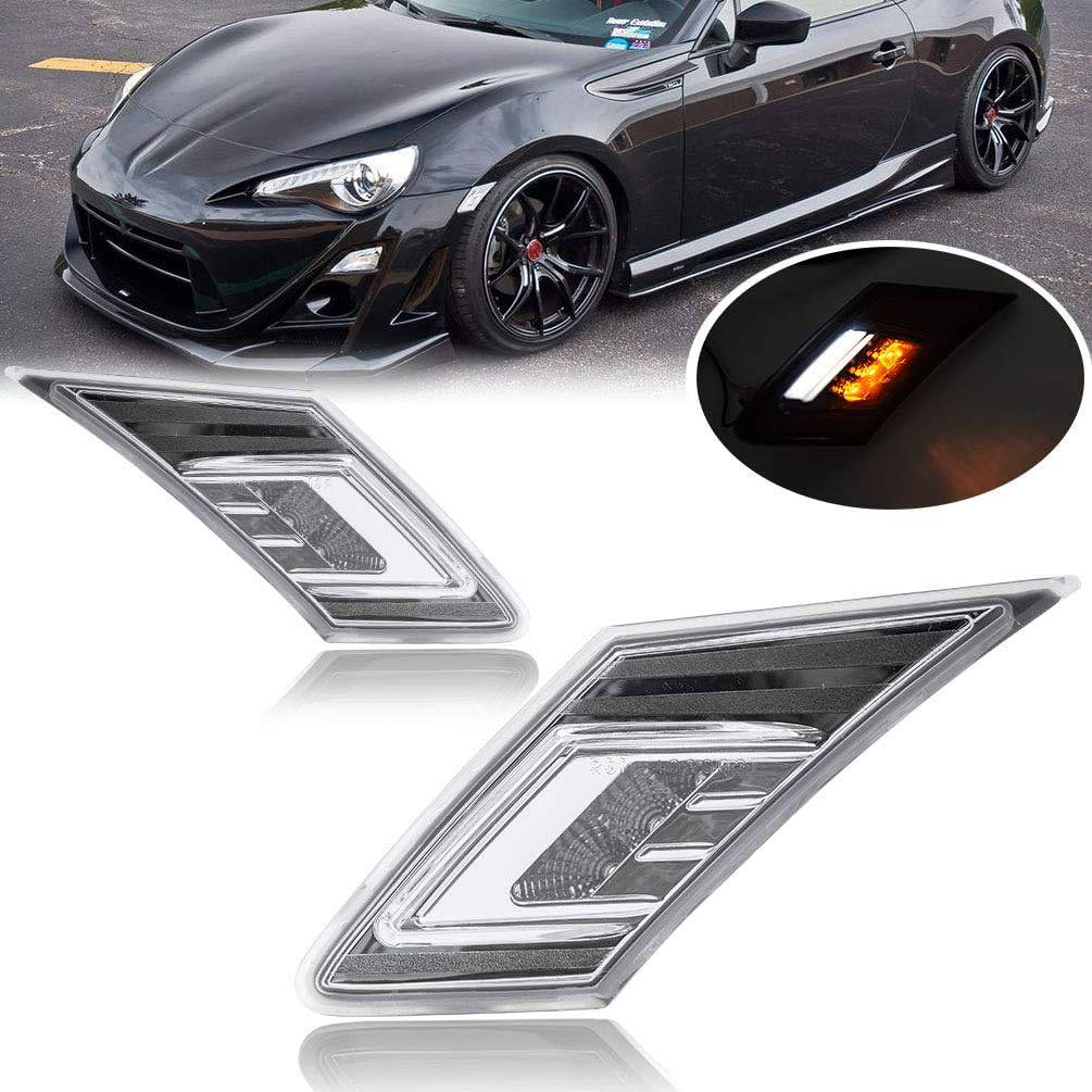 2013-2020 Toyota 86/GT86, Scion FR-S & Subaru BRZ LED Side Marker Turn Signal Lights - Upgrade for Enhanced Visibility & Style | Perfect for Night Driving & Car Customization