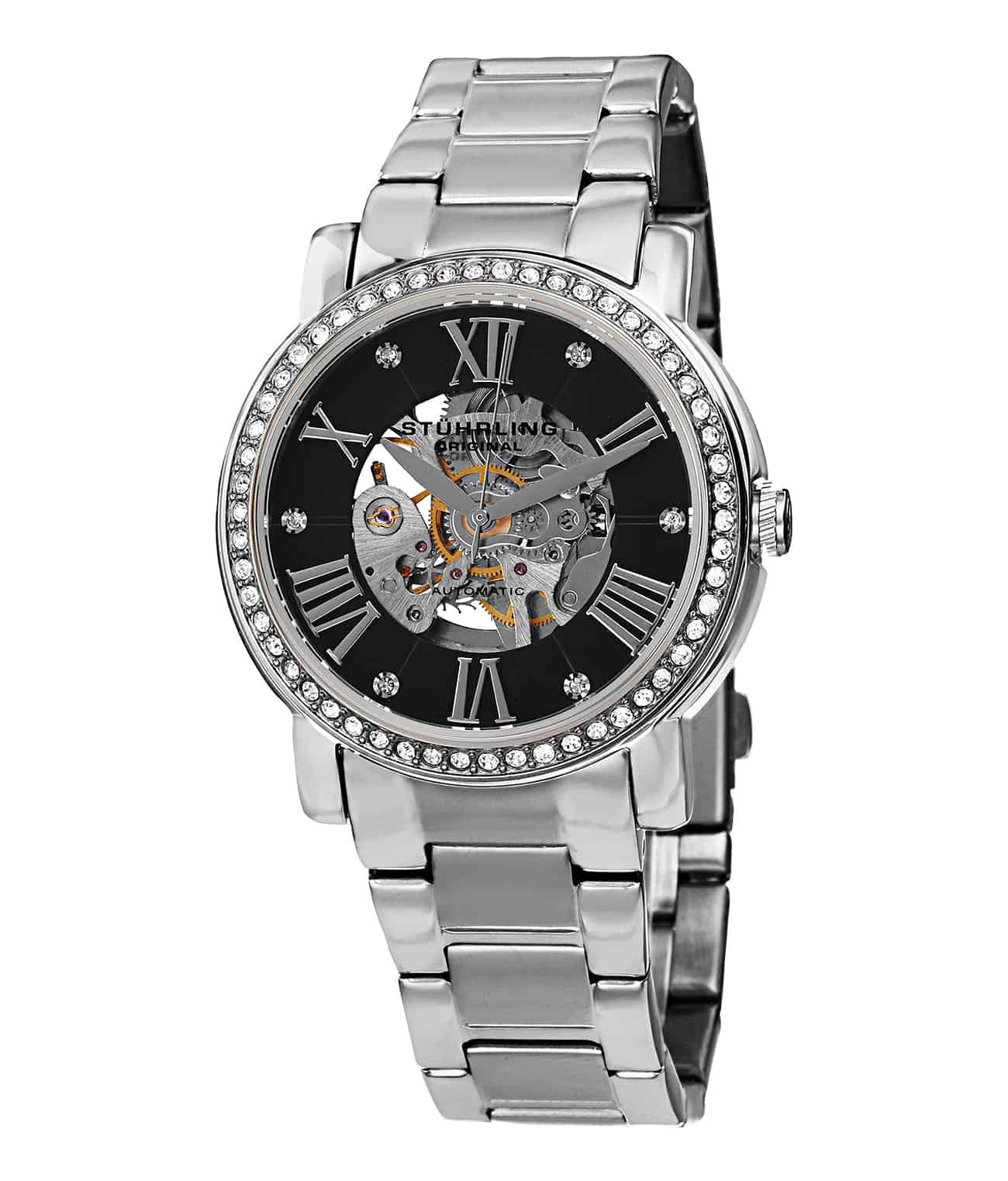 Gold Dial / Gold Case / Gold Stainless Steel Bracelet Deployant Buckle