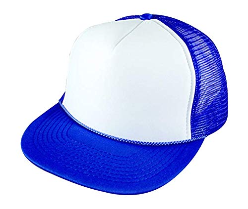 5fbc Flat Bill Summer Mesh Cap (Royal/White)