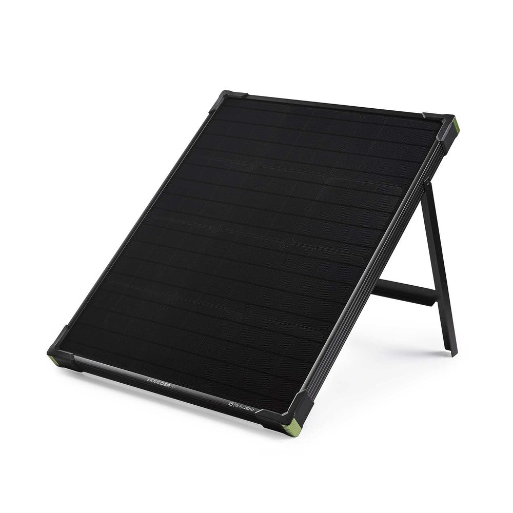 Boulder 50W Solar Panel - Portable Solar Charger for Camping, Hiking & Outdoor Adventures - High Efficiency 50 Watt Solar Power Kit for Phones, Laptops & RV