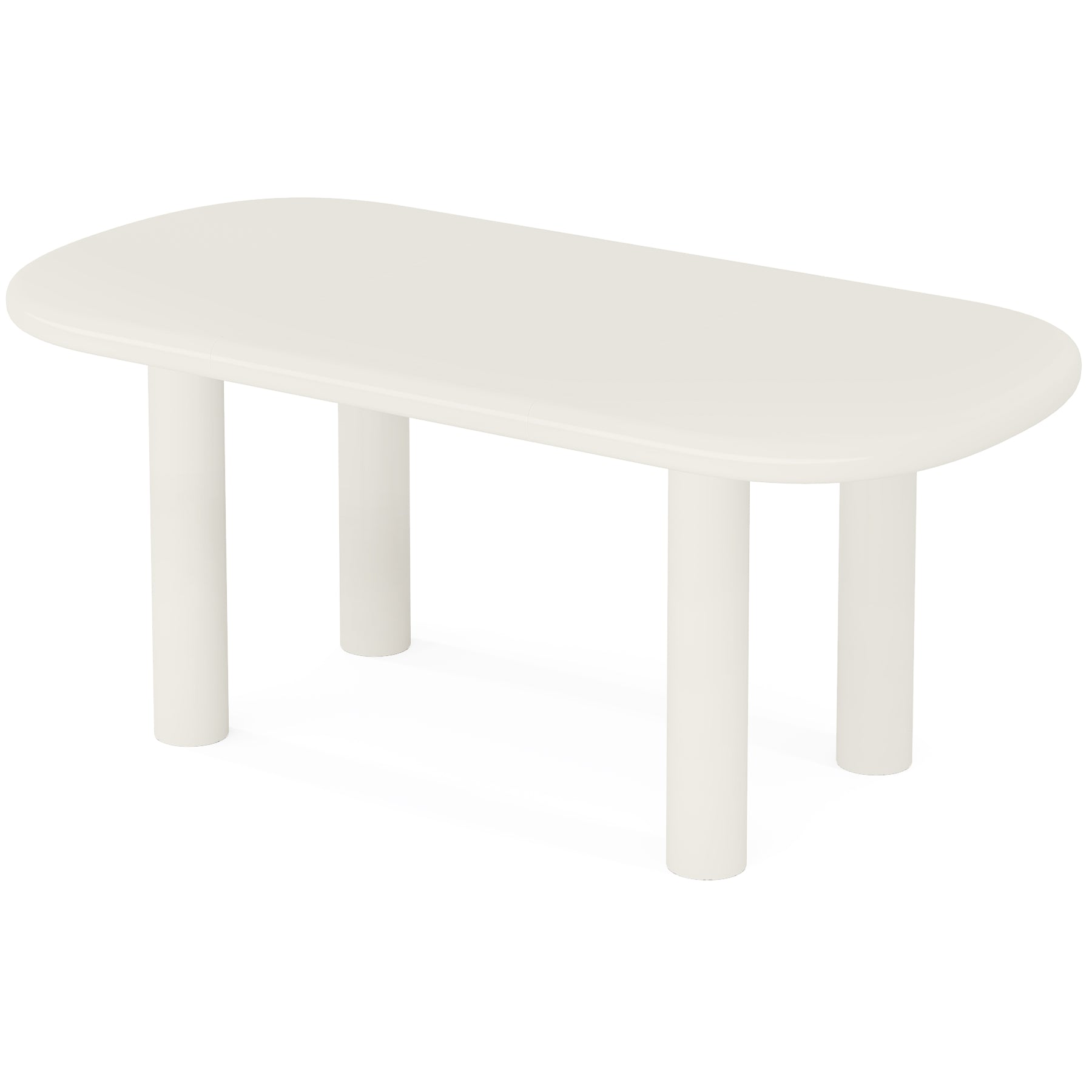 Modern Oval Wood Dining Table for 4-6 People - 63 Inch Solid Wood Kitchen Table for Family Gatherings & Dinner Parties