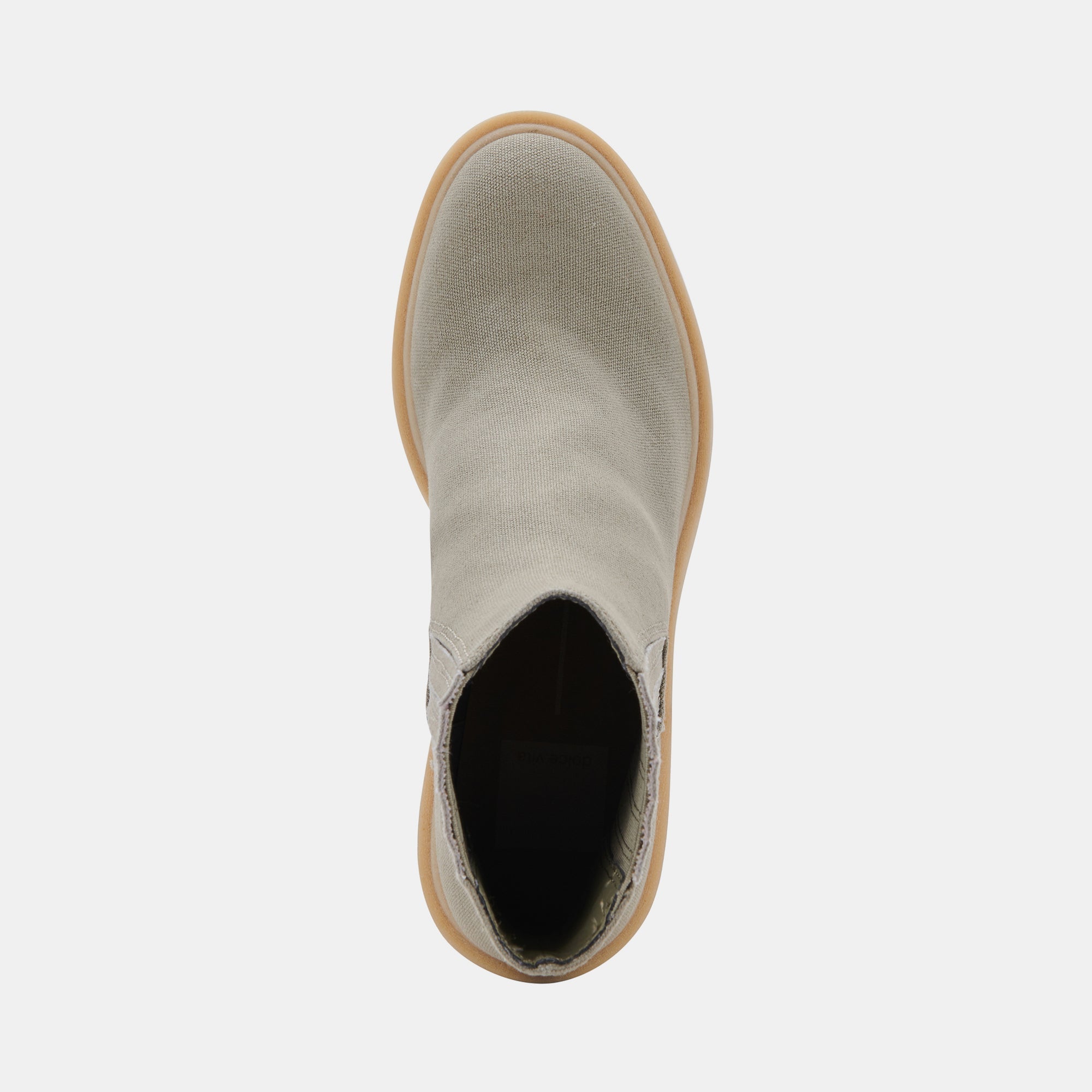 Re:vita Women's Sage Green Canvas Caster Booties - Comfortable Slip-On Shoes for Casual Wear, Work & Everyday Outfits