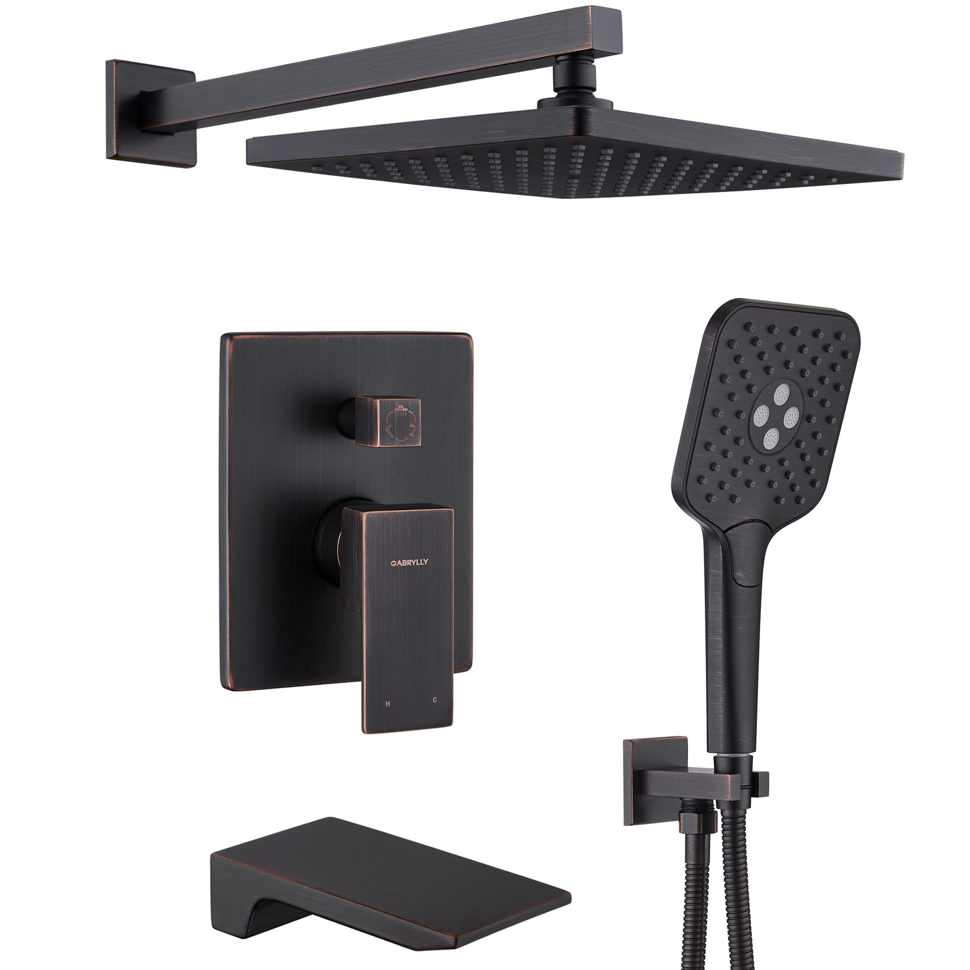 Gabrylly Oil Rubbed Bronze Shower System - 10