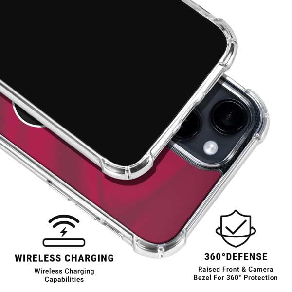 Official San Francisco 49ers NFL iPhone 15 Clear Phone Case - Shockproof Protective Cover for iPhone 15 Pro/Pro Max - Perfect for Game Day, Sports Fans & Everyday Use