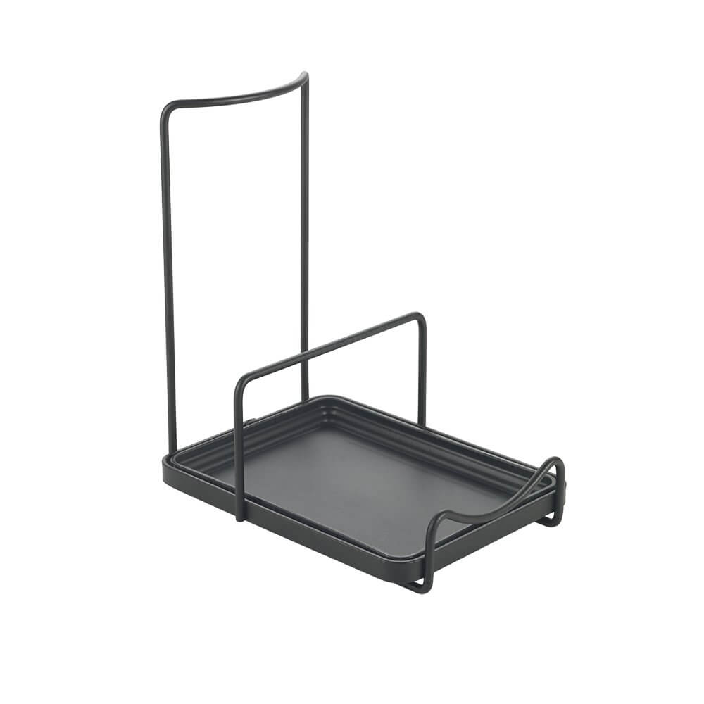Tokyo Spoon Rest & Lid Stand - Matte Black Kitchen Utensil Holder for Cooking, Serving, and Organizing - Perfect for Stovetop, Countertop, and Dining Table Use
