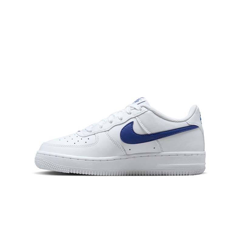 Nike Air Force 1 'White Hyper Royal' Kids Sneakers - Lightweight Comfortable Basketball Shoes for Boys & Girls - Perfect for School, Sports & Casual Wear