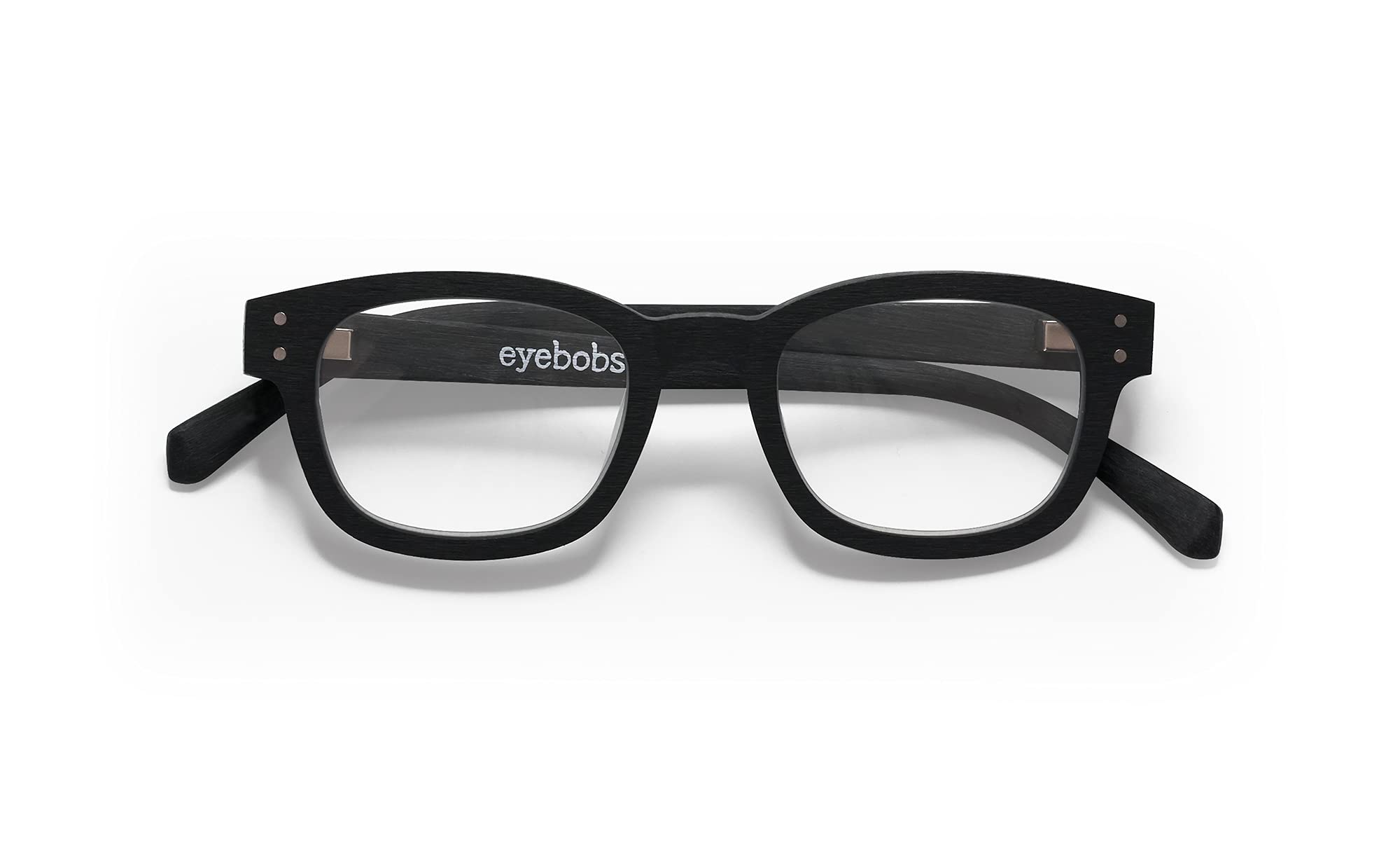 eyebobs Biff Unisex Blue Light Blocking Reading Glasses for Men & Women | Square Frame Computer Glasses for Screen Time & Digital Eye Strain Relief