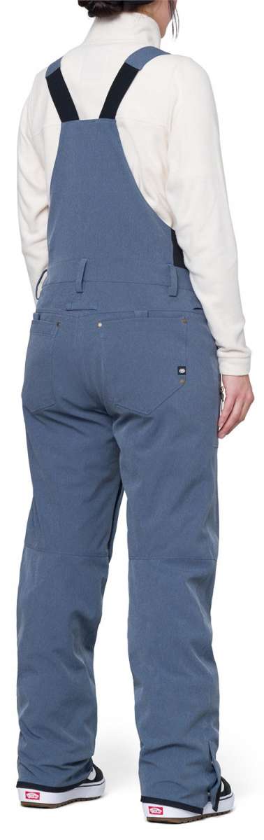 686 Women's Black Magic Insulated Bib Snow Pants - Waterproof Winter Ski Bib Overalls for Women (2024) - Perfect for Skiing, Snowboarding & Cold Weather Outdoor Activities