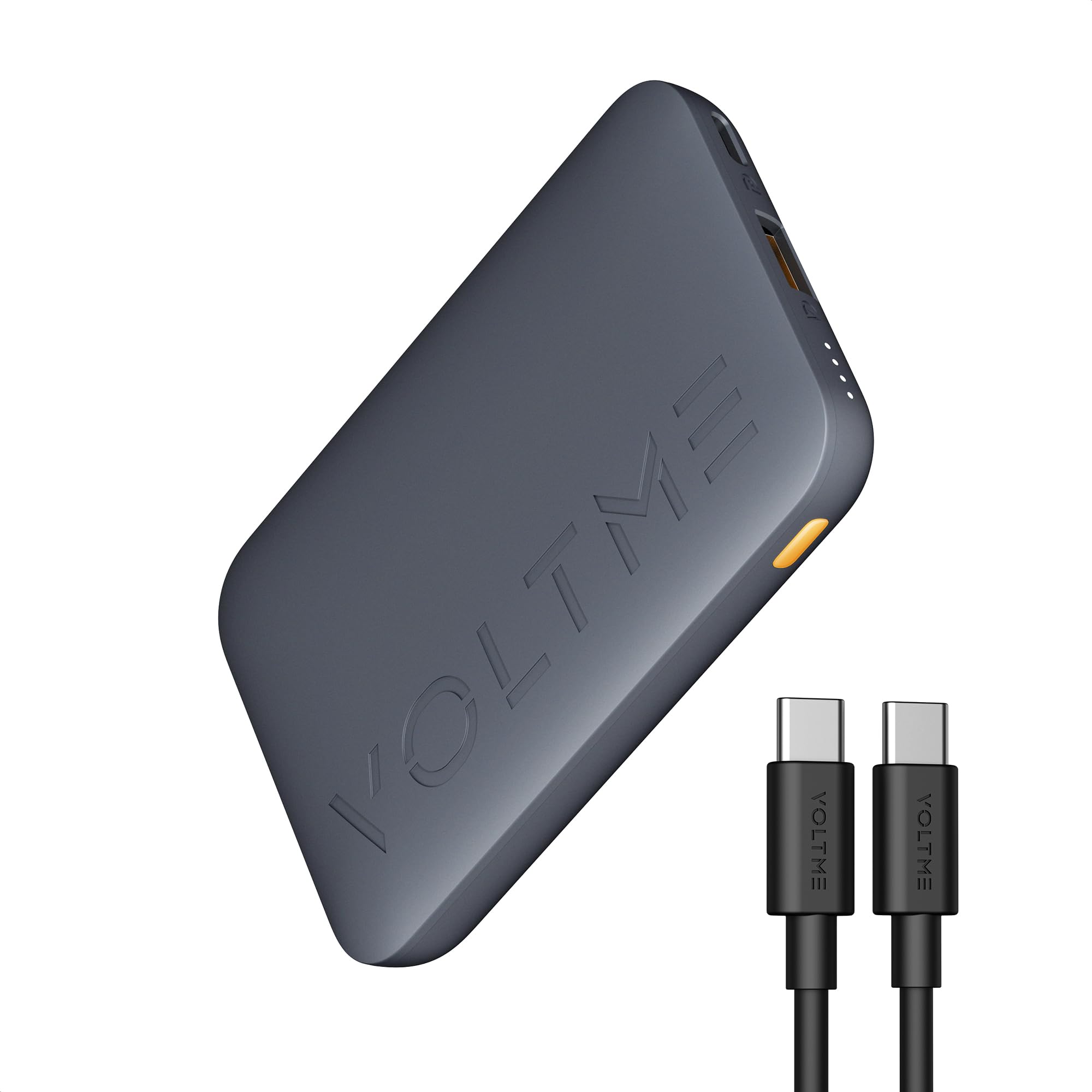 VOLTME 10000mAh Portable Charger Power Bank with USB C Cable - Ultra Slim & Fast Charging for iPhone 16/15/14/13/12, iPad Pro/Air/Mini, Pixel 4 - Perfect for Travel, Camping & Emergency Power Backup