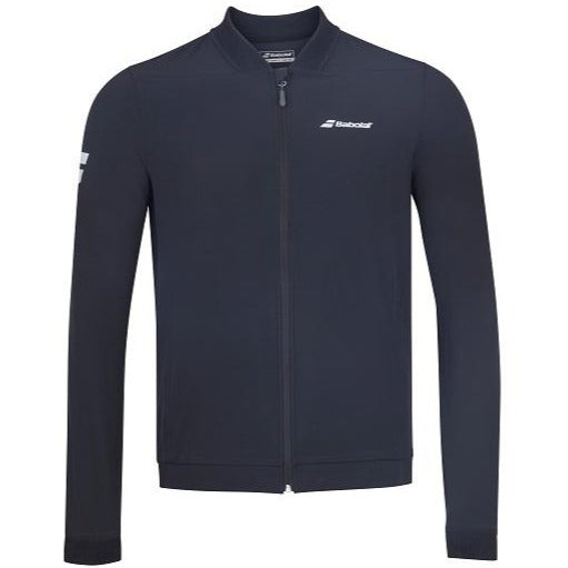 Babolat Men's Play Jacket - Lightweight Tennis Windbreaker with Moisture-Wicking Technology (Black) - Perfect for Outdoor Sports & Casual Wear