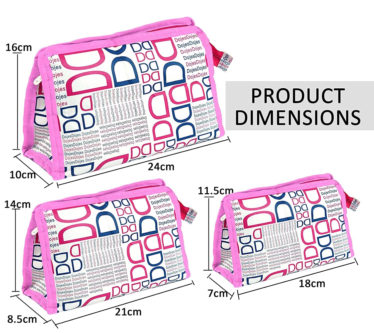 PRISMAXIC 3-Piece Travel Toiletry Bag Set - Waterproof Cosmetic & Makeup Organizer Pouch for Men & Women - Perfect for Airplane, Gym, Camping & Business Trips