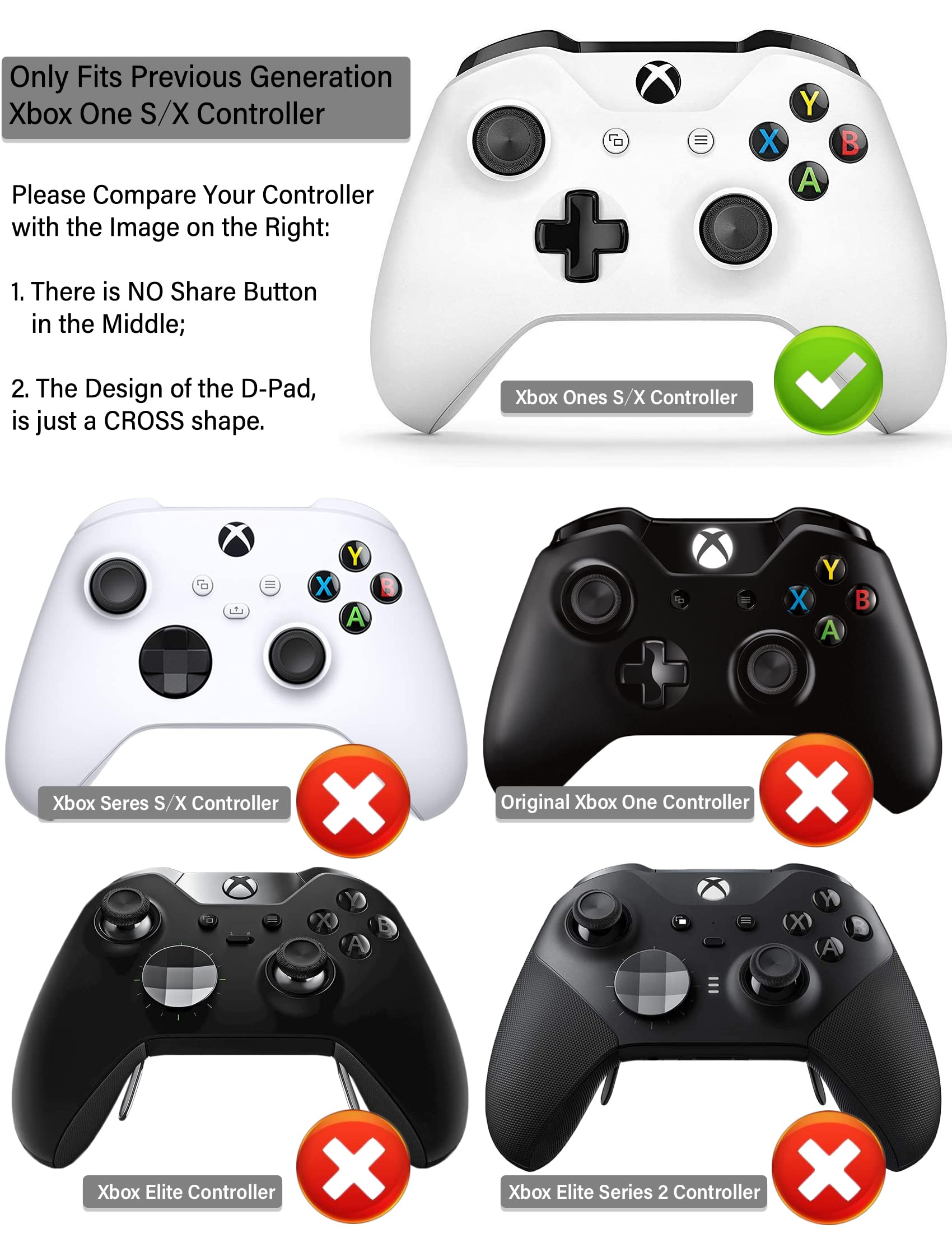 YoRHa Silicone Protective Cover for Xbox One X/S Controller (White Tiger) - 8-Piece Set - Durable Grip & Anti-Slip Design for Enhanced Gaming Experience
