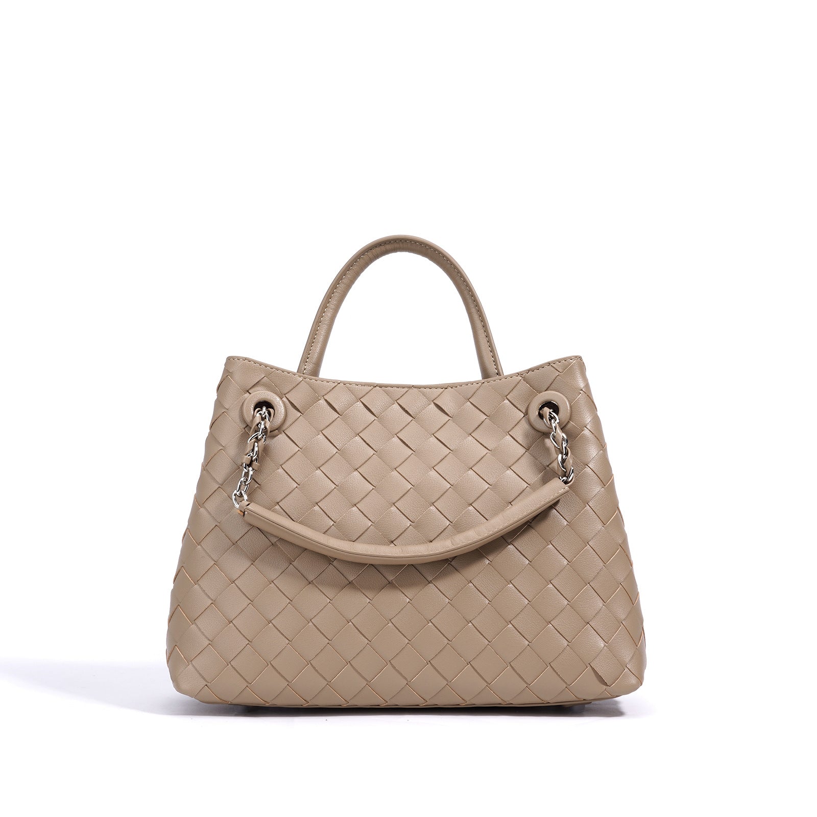 Stylish Woven Leather Crossbody Chain Bag for Women - Trendy Handbag Purse with Adjustable Strap - Perfect for Parties, Dating & Daily Use