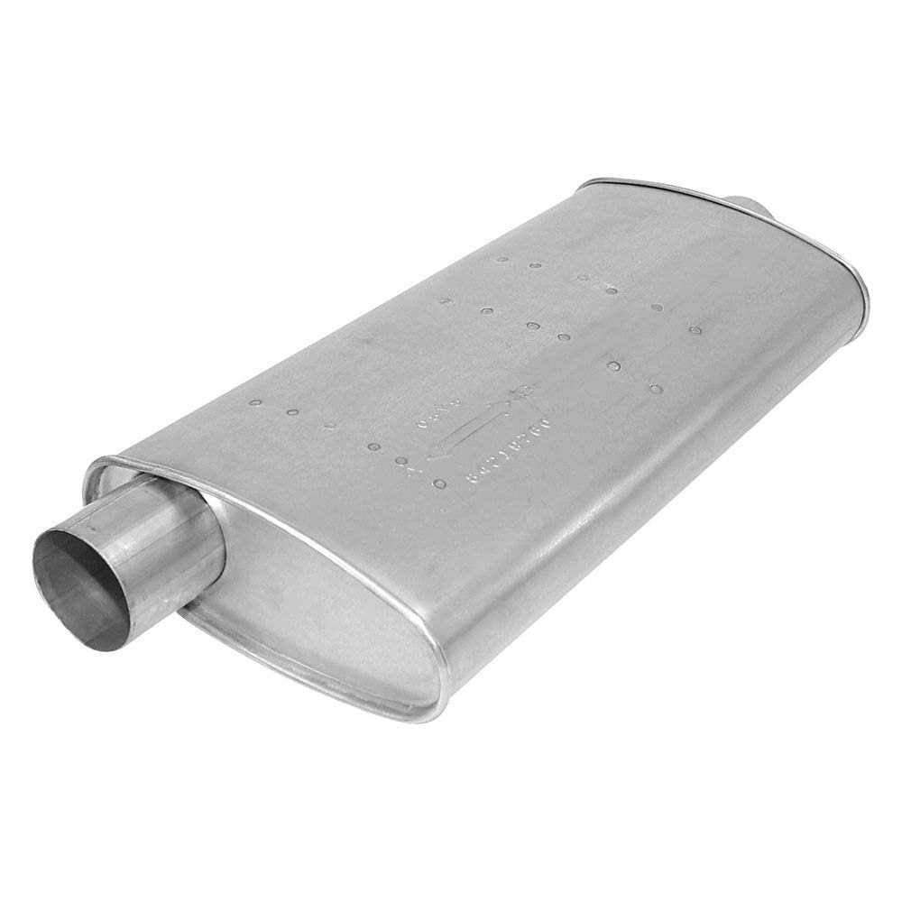 AP Exhaust Products 700126 Performance Muffler - Universal Fit for Cars & Trucks - Reduce Noise & Improve Engine Sound - Perfect for Daily Commuting & Road Trips
