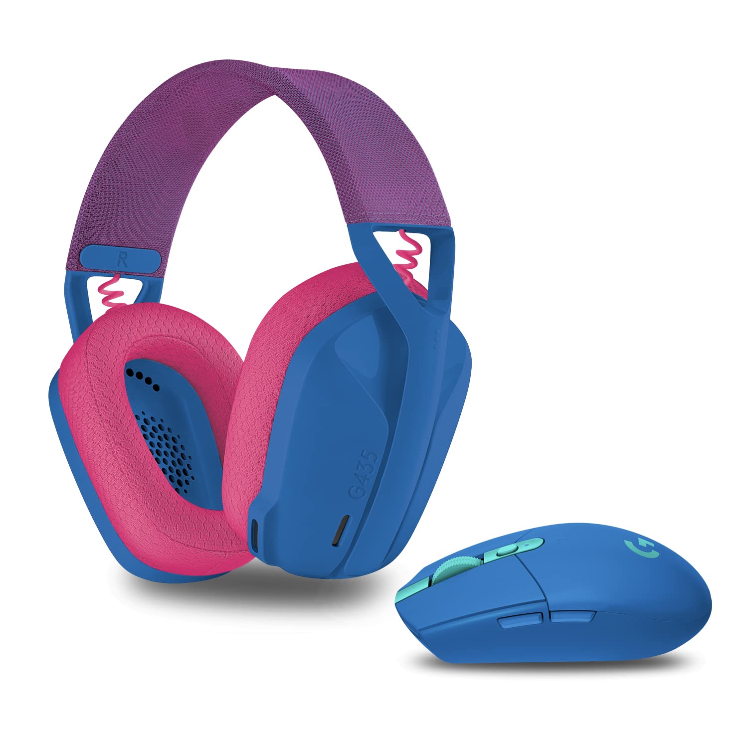 Logitech G305 LIGHTSPEED Wireless Gaming Mouse & G435 Wireless Bluetooth Gaming Headset Combo - Blue | Lag-Free PC & Console Gaming for Esports, Streaming & Work from Home