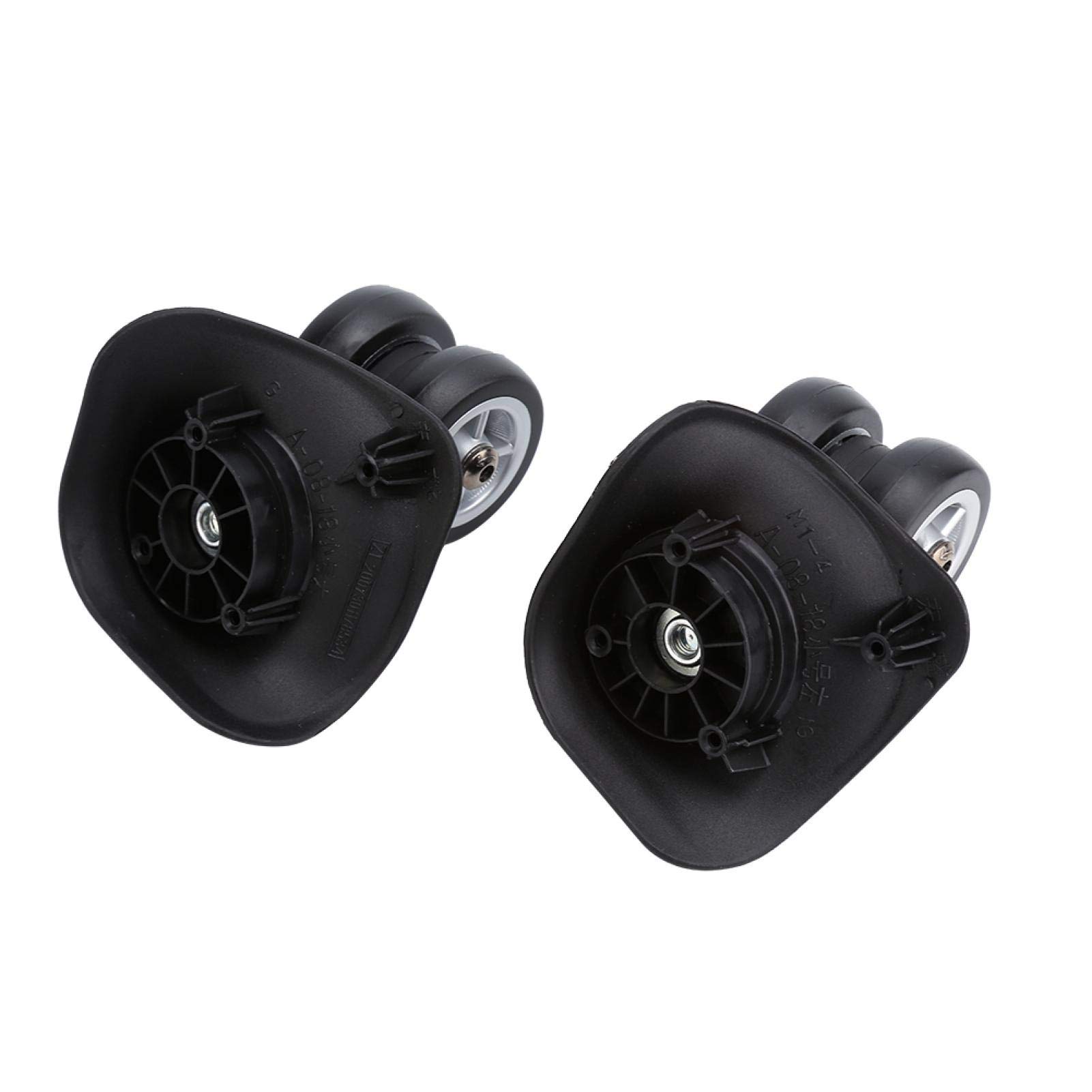 Alomejor 2-Pack Suitcase Wheels Replacement for Luggage Trolley - Universal Left & Right Wheel Set - Perfect for Travel, Business Trips & Airport Use
