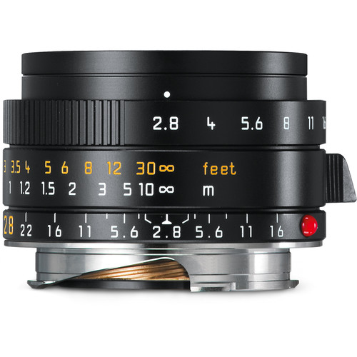 Leica Elmarit M 28mm f/2.8 ASPH Lens for Leica M Mount Cameras - High-Performance Wide-Angle Prime Lens for Street Photography & Travel
