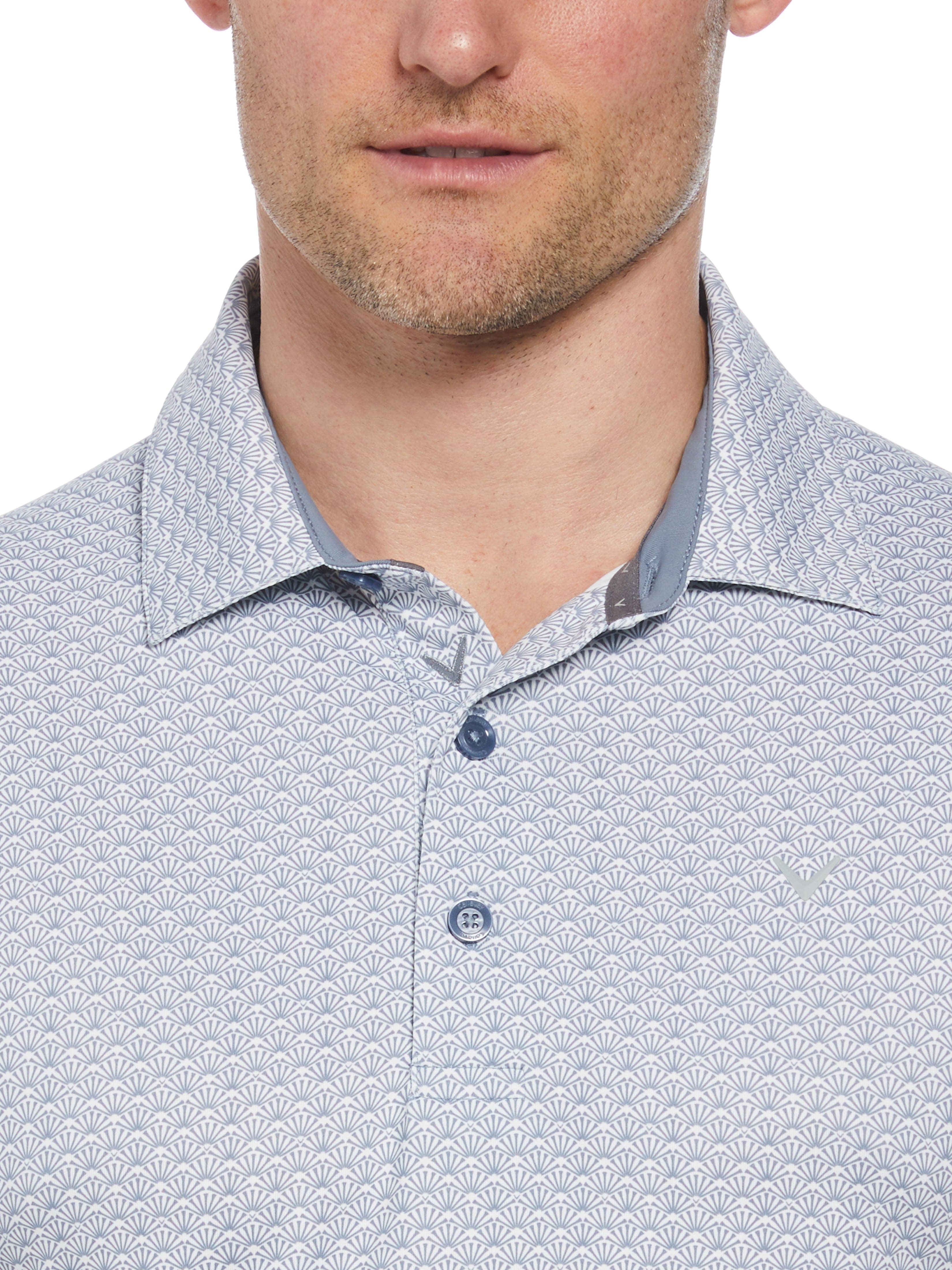 Men's Stylish Golf Polo Shirt with Trademark Print - Breathable & Comfortable for Golfing, Casual Wear & Outdoor Activities