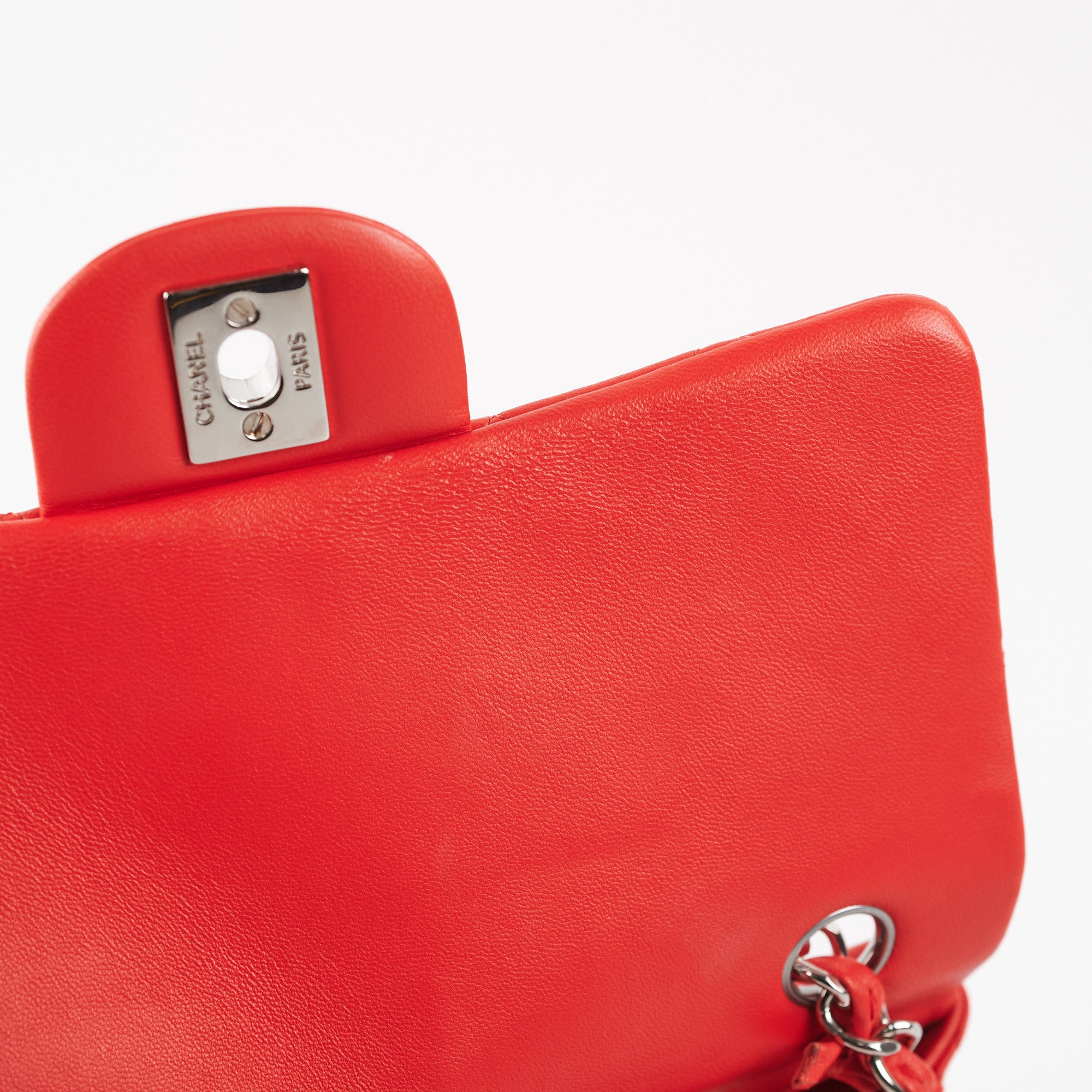 Chanel Mini Rectangular Bag in Red Lambskin Leather - Luxury Crossbody Purse for Women, Perfect for Date Night & Special Occasions
