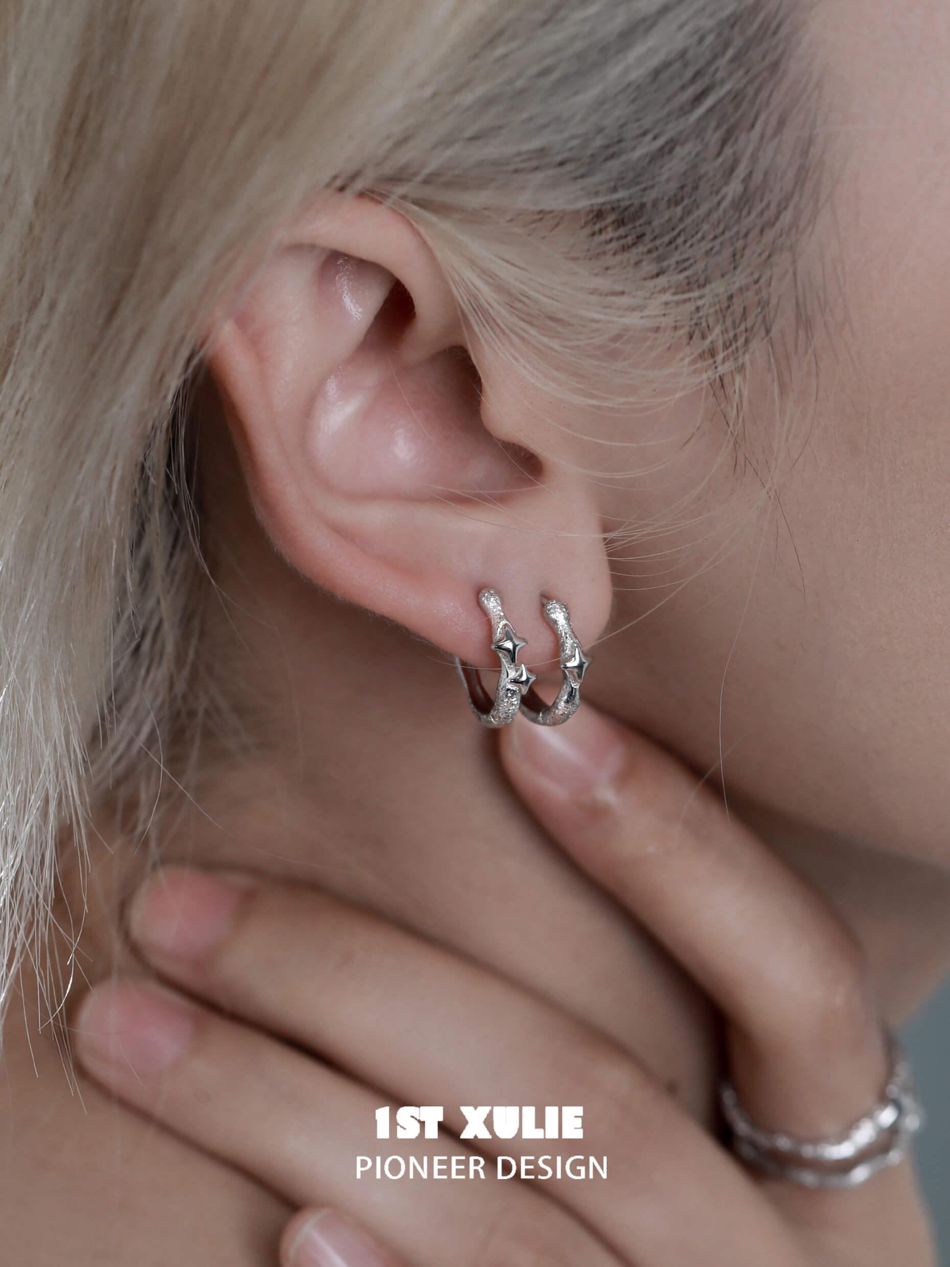 Star Trails S925 Sterling Silver Earrings for Women - Hypoallergenic & Tarnish-Resistant - Perfect for Parties, Weddings & Everyday Wear