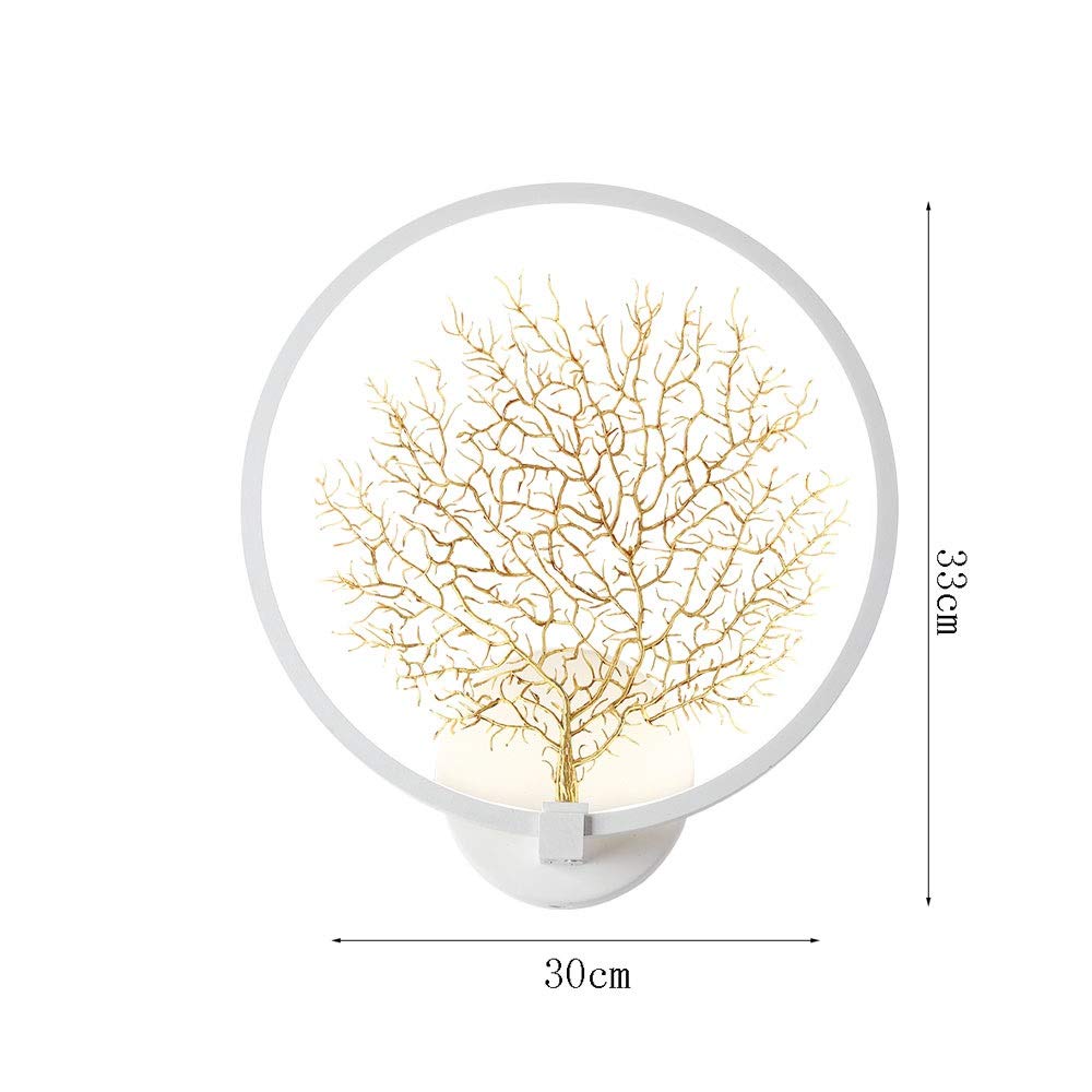Nordic Style Wall Mounted Light - Creative Sea Tree Design LED Wall Lamp for Living Room, Bedroom, Hotel & Restaurant Decor | Energy Efficient Indoor Lighting for Homes, Villas, Bars & Reading Spaces
