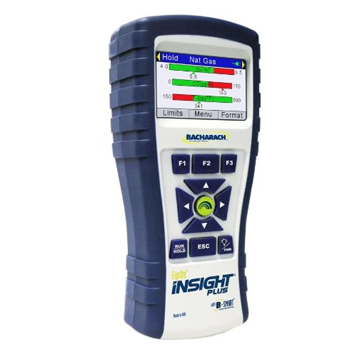 Bacharach Insight Plus 0024-8517 Residential Combustion Analyzer Kit - Long-Life O2 & CO Sensors, Probe, 4 AA Batteries, Rubber Boot, Spare Filters, Hard Carry Case - HVAC Efficiency Testing for Home Heating Systems