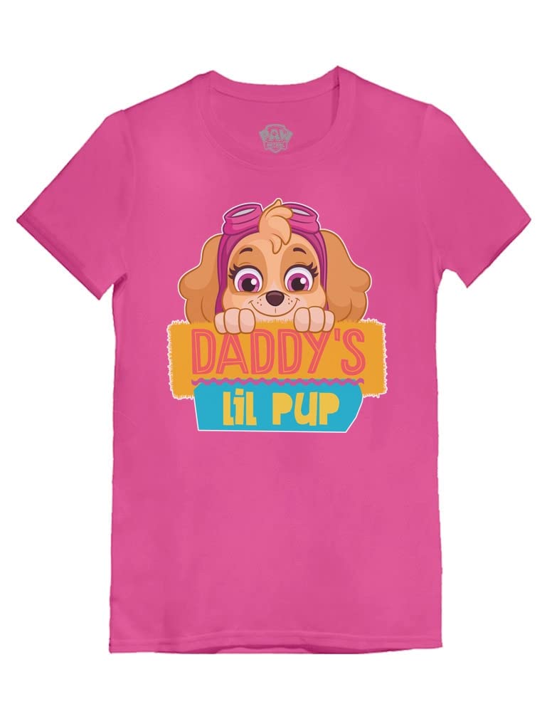 Paw Patrol Shirts for Girls - Cute 'I Love My Daddy' Father's Day Kids T-Shirt | Perfect Gift for Dad & Fun Outfit for Playdates