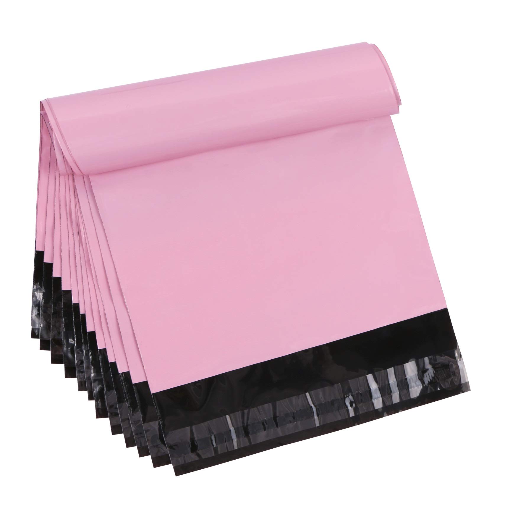10 x 13.6 Inch Pink Poly Mailer Envelopes - Self Adhesive Waterproof Shipping Bags (Pack of 30) - Tear-Proof Postal Packaging for Ecommerce, Clothing & Small Business Shipments