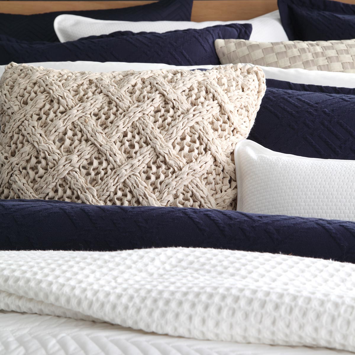 Premium Fitzroy Navy Quilt Cover Set - 100% Cotton Luxury Bedding by Private Collection | Soft & Breathable for All-Season Comfort | Perfect for Master Bedroom, Guest Room & Vacation Homes