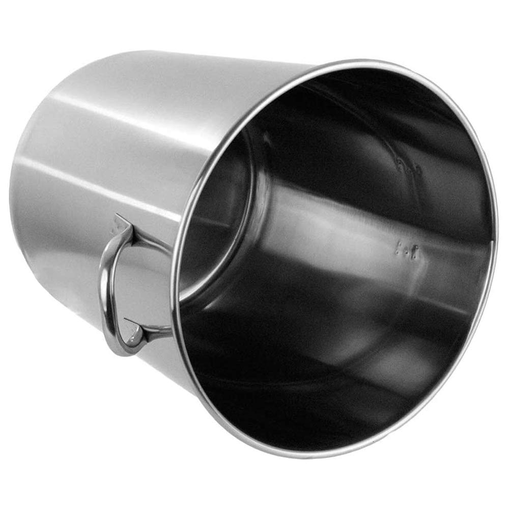 53 Quart Stainless Steel Stock Pot with Strainer Basket - Commercial Grade Stockpot & Fryer (15.5
