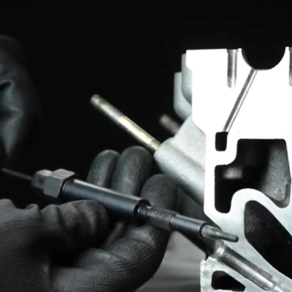 Glow Plug Removal Tool Set - Professional Glow Plug Extractor & Heater Element Repair Kit for Diesel Engines - Perfect for Auto Mechanics & DIY Car Maintenance