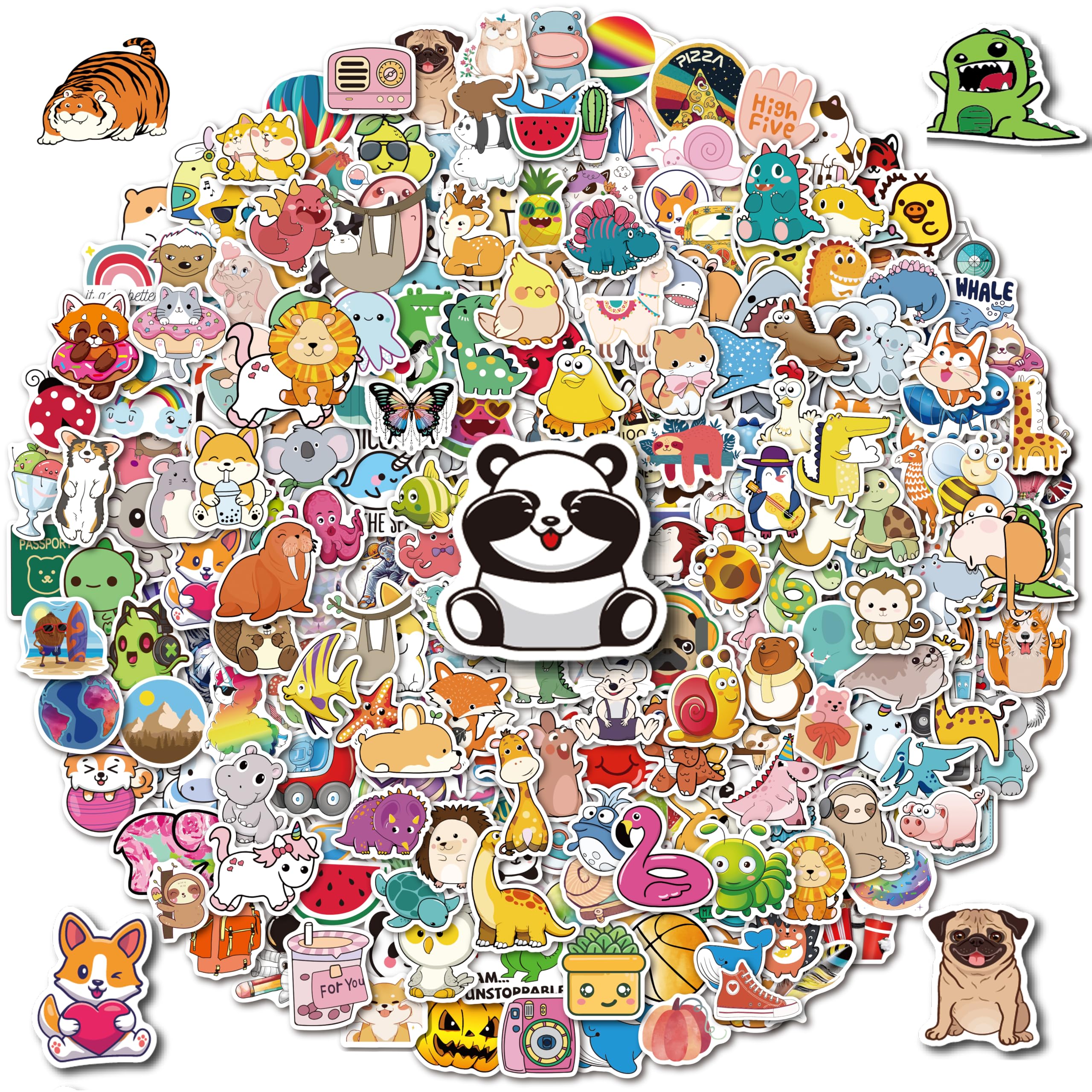300PCS Waterproof Vinyl Stickers for Water Bottles - Cute Kids Sticker Pack for School, Laptop, Notebook & DIY Crafts - Durable Decorative Stickers for Personalization