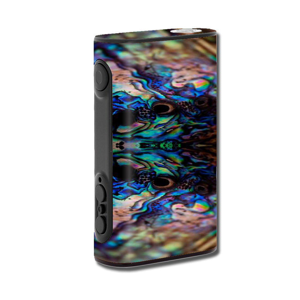 Premium Abalone Blue Black Shell Design eLeaf iPower 80W Vape Mod - Perfect for Travel, Outdoor Adventures & Cloud Chasing