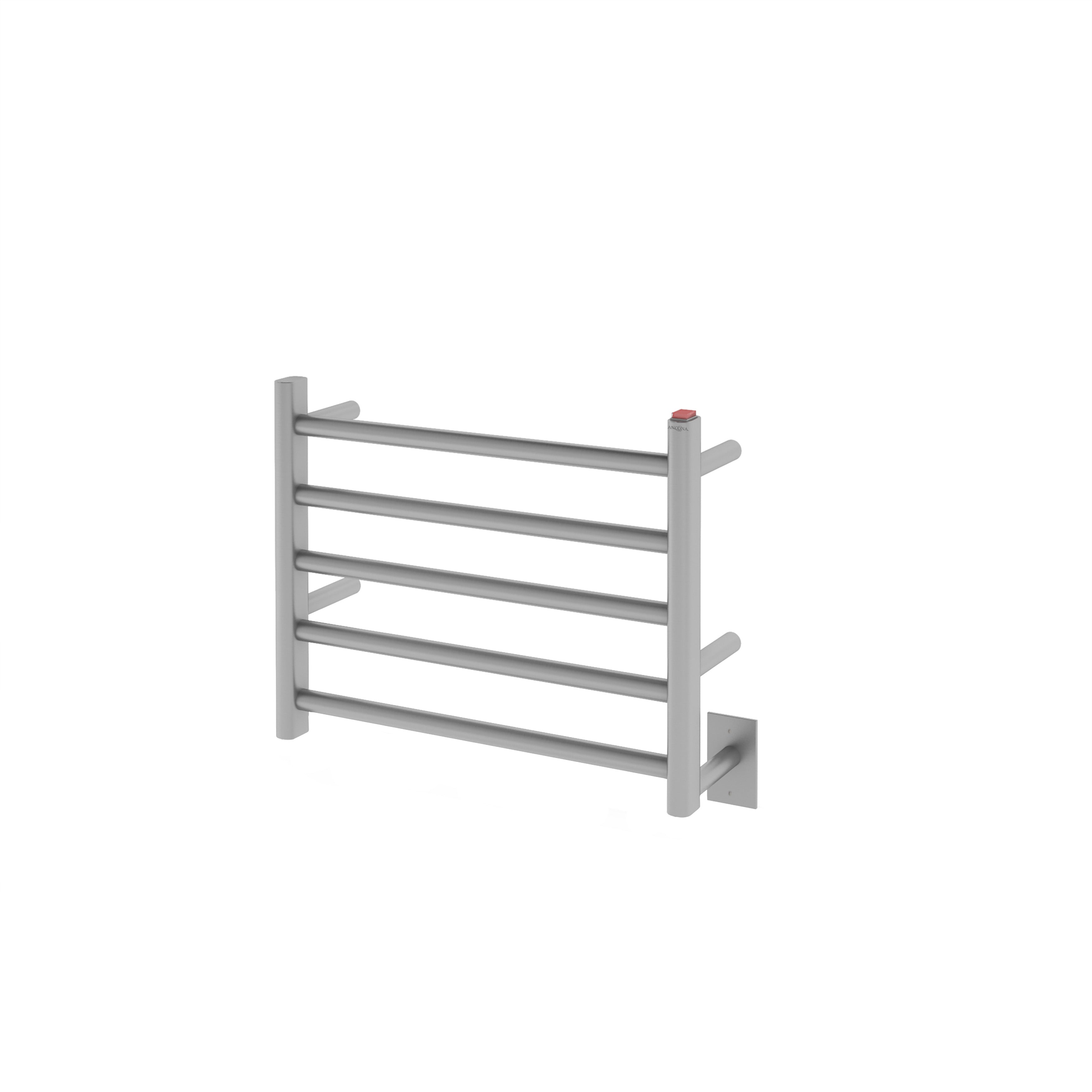 Premium Prima Dual 5 Bar Hardwired & Plug-in Electric Towel Warmer - Brushed Stainless Steel Finish | Fast Heating Bathroom Luxury for Spa, Hotel & Home Use